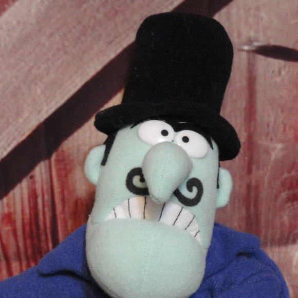 Snidely Whiplash Plush doll~Rockey & Bullwinkle friend~w/tags~2000 editi… - Picture 2 of 5